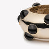 INLAID CABOCHON DOME BRACELET - ONYX