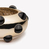 INLAID CABOCHON DOME BRACELET - ONYX