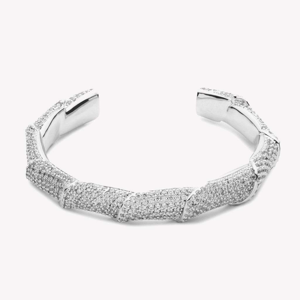 PAVÉ SCROLL CUFF BRACELET