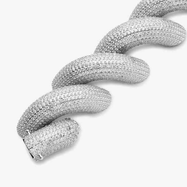 LARGE PAVÉ ROPE BRACELET