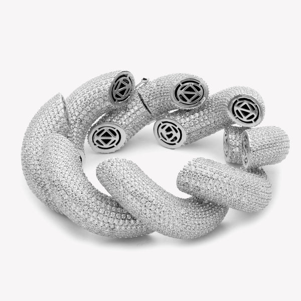 LARGE PAVÉ ROPE BRACELET