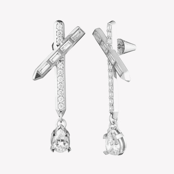 ESTATE CROSSBAR DROP EARRINGS