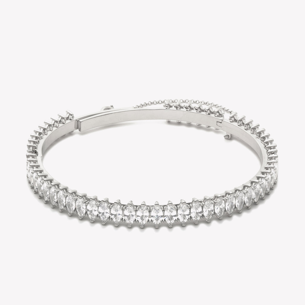 HORIZONTAL MARQUISE SAFETY CHAIN CHOKER