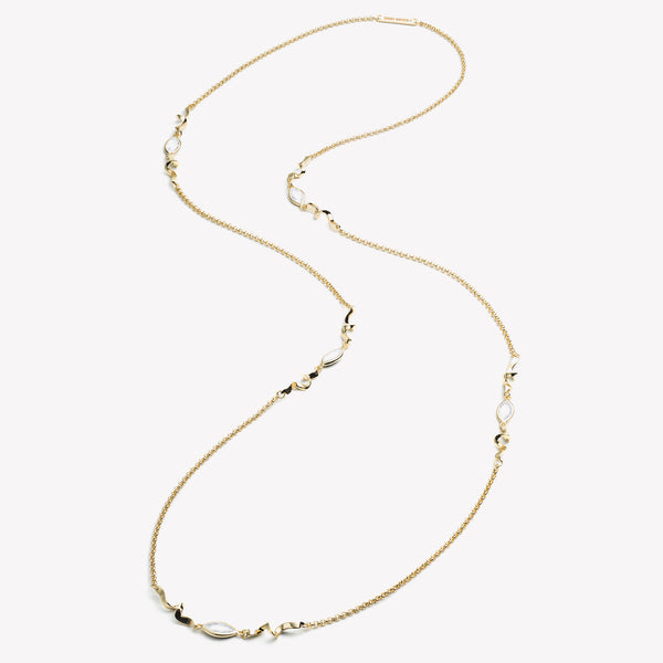 NAVETTE FIVE STATION NECKLACE