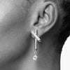 ESTATE CROSSBAR DROP EARRINGS