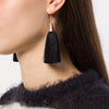 SMALL SILK TASSEL EARRINGS