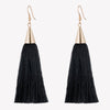 SMALL SILK TASSEL EARRINGS