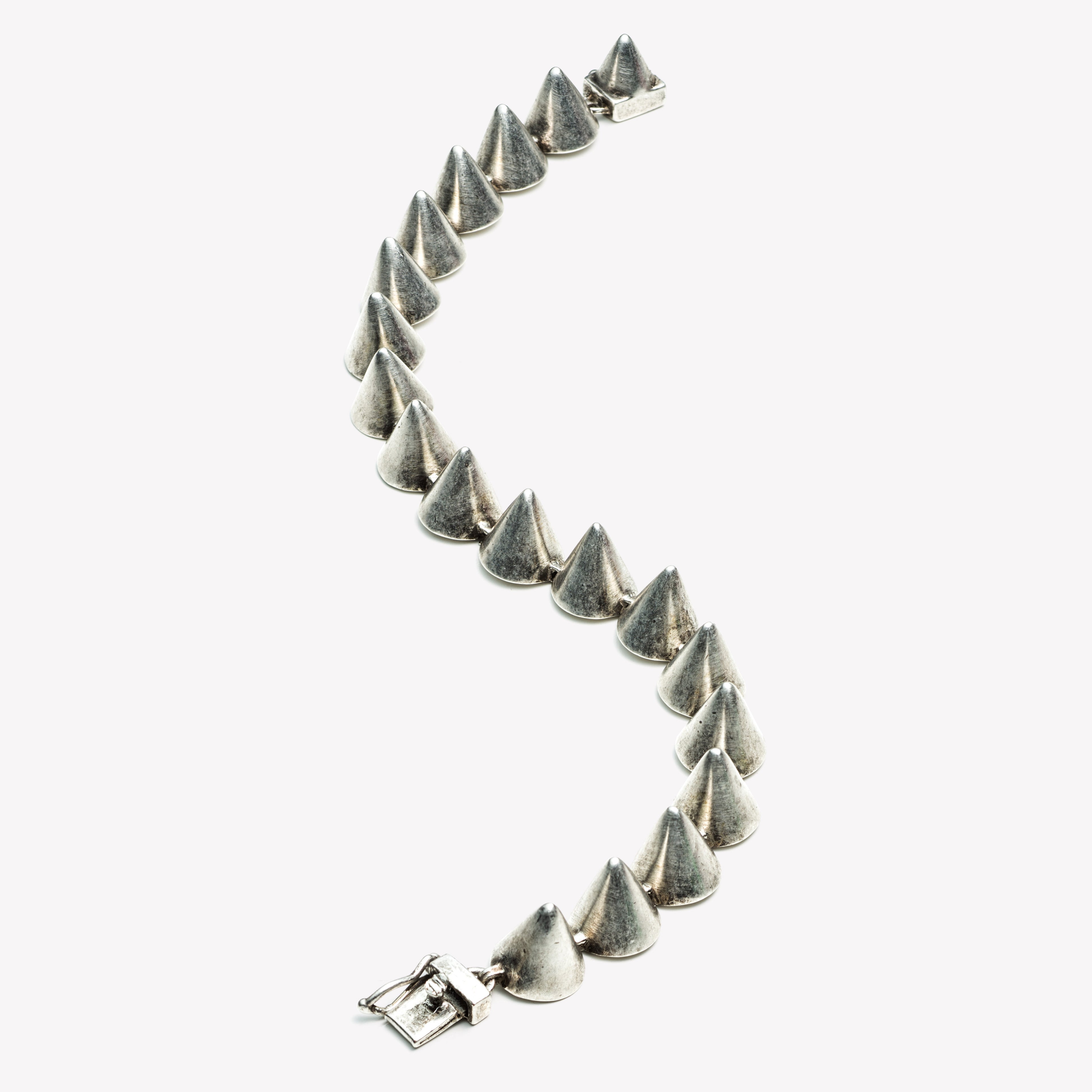 2x EDDIE BORGO - PAIR of Single Cone Bracelet Silver offers & Gunmetal Spike Set Lot