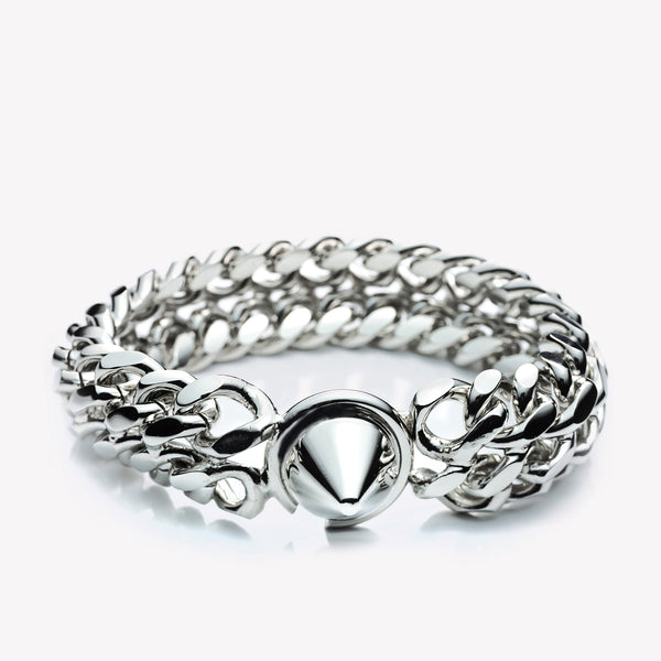 MENS PEAKED CHAIN CUFF